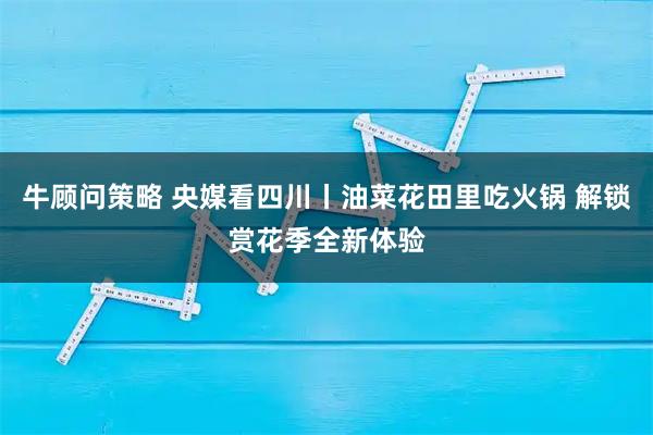 牛顾问策略 央媒看四川丨油菜花田里吃火锅 解锁赏花季全新体验