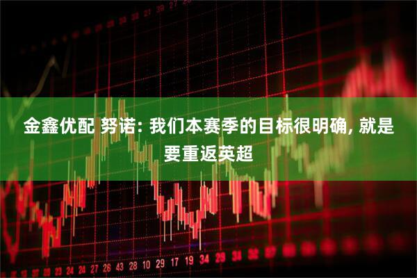 金鑫优配 努诺: 我们本赛季的目标很明确, 就是要重返英超